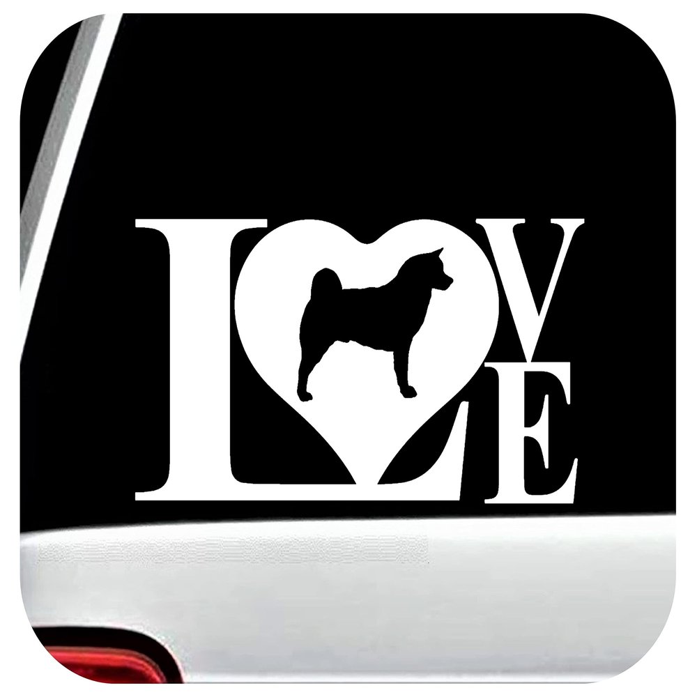 L1021 Akita Love Dog Decal Sticker