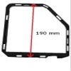 The Tuning-Shop for Nissan Pathfinder FL 2009-2012 Shift Boot with Plastic Frame Black Leather 190mm view 2