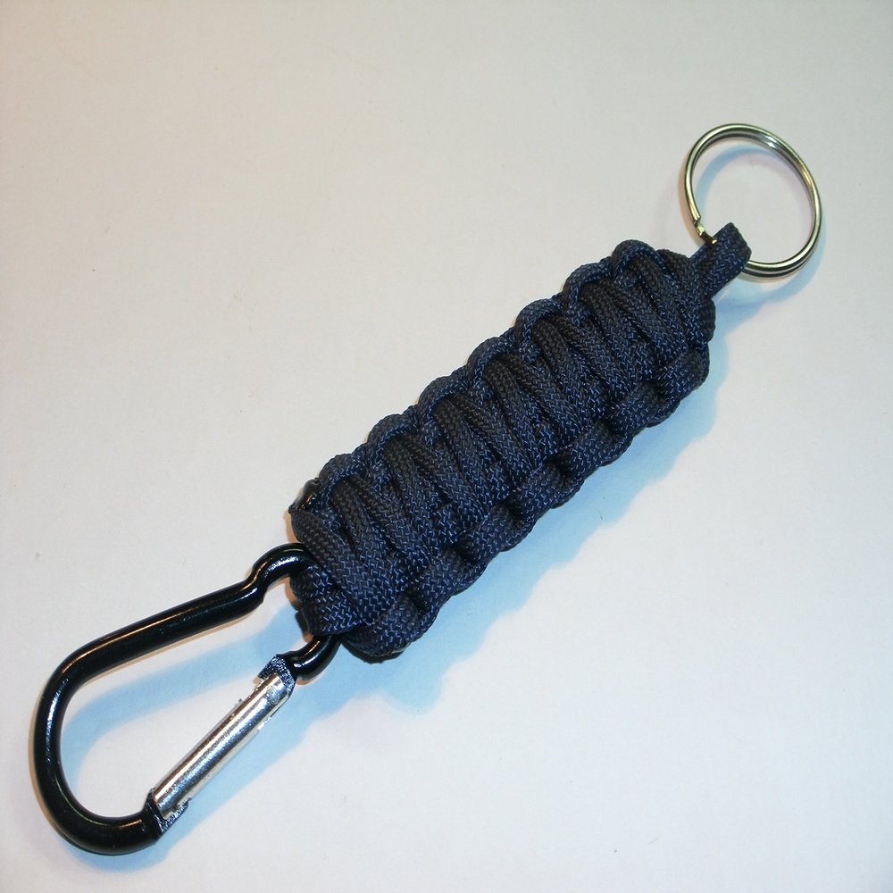 RedVex King Cobra Style Carabiner Key Fob/Keychain - Aluminum Carabiner - (Qty1) - Choose Your Color and Size (8 inch, Navy Blue)