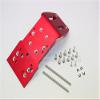 GPM For HPI Savage 21, X, XL, K4.6, Flux Upgrade Parts Aluminum Front Skid Plate With Screws & Pins & Aluminum Collars - 1Pc Set Red view 1