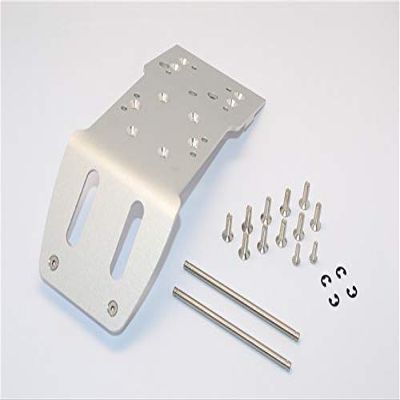 GPM For HPI Savage 21, X, XL, K4.6, Flux Upgrade Parts Aluminum Front Skid Plate With Screws & Pins & Aluminum Collars - 1Pc Set Silver