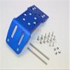 GPM For HPI Savage 21, X, XL, K4.6, Flux Upgrade Parts Aluminum Front Skid Plate With Screws & Pins & Aluminum Collars - 1Pc Set Blue view 1