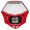 Baja Designs Motorcycle Squadron Pro (A/C) Headlight Kit with Red Shell (Red) view 1