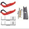 C&A Pro Red MTX Snowmobile Skis w/ 4.5" Shaper Bars Complete Kit Polaris Pro Ride Chassis Rush 2010-11 view 1