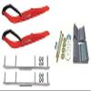 C&A Pro Red Razor Snowmobile Skis w/ 4.5" Shaper Bars Complete Kit 2012+ Rush/Pro RMK/Switchback/Assault view 1