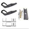 C&A Pro Black Razor Snowmobile Skis w/ 6" Shaper Bars Complete Kit Polaris Pro Ride Chassis Rush 2010-11 view 1