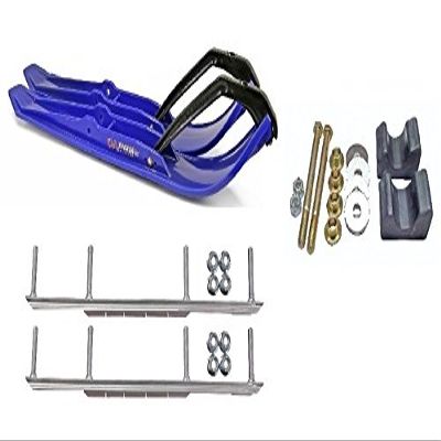 C&A Pro Blue XPT Snowmobile Skis w/ 7.5" Shaper Bars Complete Kit Arctic Cat 2009 and ALL 2010-11