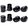 Circuit Performance VC3 Series Black Aluminum Valve Stem Caps (8 Pieces) view 1