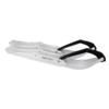 C&A Pro White XCS Snowmobile Skis w/ 9" Shaper Bars Complete Kit Polaris Fusion IQ view 2