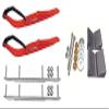 C&A Pro Red Razor Snowmobile Skis w/ 9" Shaper Bars Complete Kit Polaris Pro Ride Chassis Rush 2010-11 view 1