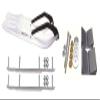 C&A Pro White XCS Snowmobile Skis w/ 9" Shaper Bars Complete Kit Polaris Pro Ride Chassis Rush 2010-11 view 1