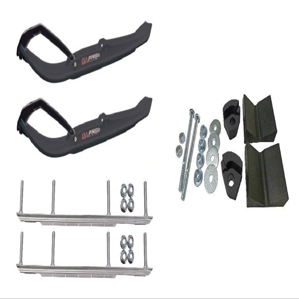 C&A Pro Black MTX Snowmobile Skis w/ 9" Shaper Bars Complete Kit Ski-Doo T3 Summit