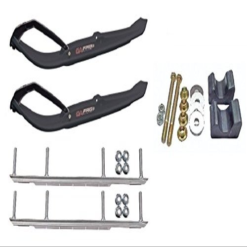 C&A Pro Black MTX Snowmobile Skis w/ 9" Shaper Bars Complete Kit Arctic Cat 2009 and ALL 2010-11