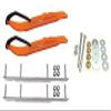 C&A Pro Orange XT Snowmobile Skis w/ 9" Shaper Bars Complete Kit Ski-Doo ZX[ADSA]/REV/RT/XPXM 2000 & Newer view 1