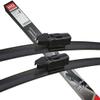 Set of Front Frameless Flat Aero Wiper Blades HQ Automotive - ADE61-124 Twin Box view 1