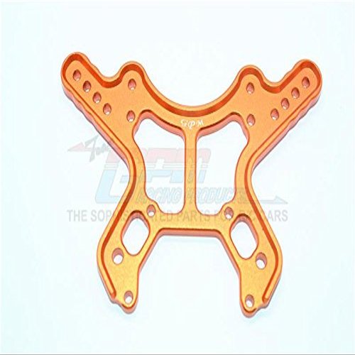 Aluminum Front Damper Plate For Arrma 1:8 KRATON 6S / OUTCAST 6S / NOTORIOUS 6S / TALION 6S / KRATON 6S V5 / NOTORIOUS 6S V5 / 1:7 FIRETEAM 6S Upgrades - 1Pc Set Orange