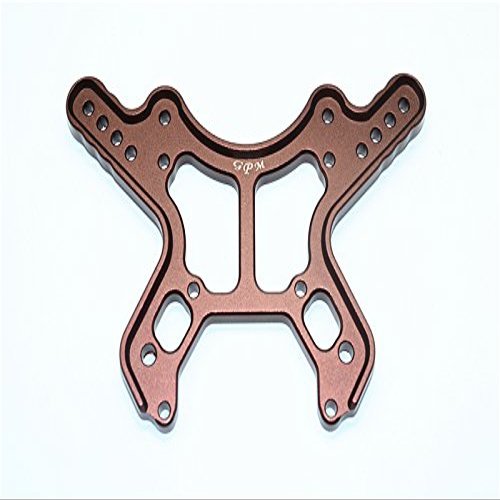 Aluminum Front Damper Plate For Arrma 1:8 KRATON 6S / OUTCAST 6S / NOTORIOUS 6S / TALION 6S / KRATON 6S V5 / NOTORIOUS 6S V5 / 1:7 FIRETEAM 6S Upgrades - 1Pc Set Brown