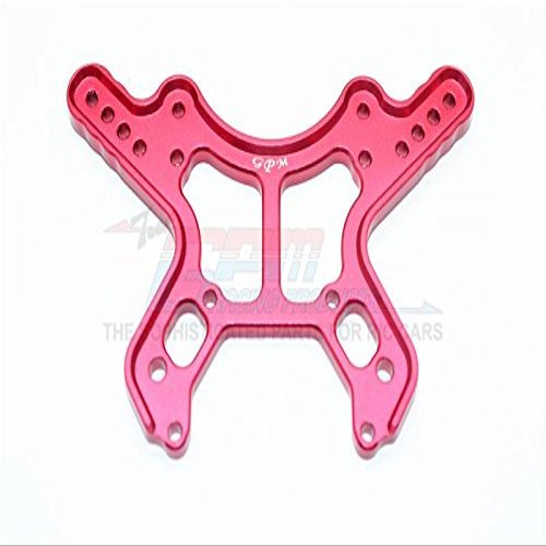 Aluminum Front Damper Plate For Arrma 1:8 KRATON 6S / OUTCAST 6S / NOTORIOUS 6S / TALION 6S / KRATON 6S V5 / NOTORIOUS 6S V5 / 1:7 FIRETEAM 6S Upgrades - 1Pc Set Red
