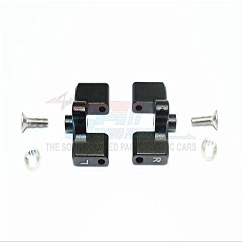 Team Magic E6 III HX Upgrade Parts Aluminum Rear Wing Mount - 1Pr Set Black