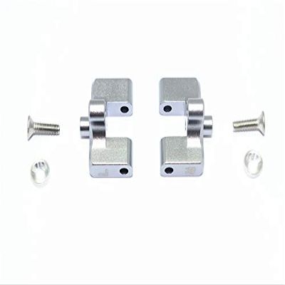 Team Magic E6 III HX Upgrade Parts Aluminum Rear Wing Mount - 1Pr Set Gray Silver