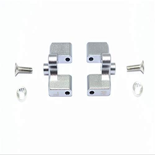 Team Magic E6 III HX Upgrade Parts Aluminum Rear Wing Mount - 1Pr Set Gray Silver