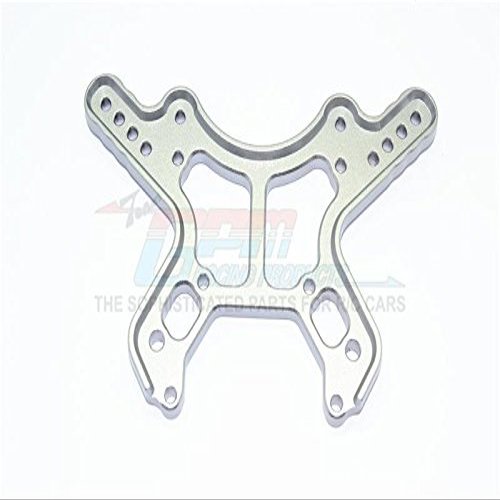 Aluminum Front Damper Plate For Arrma 1:8 KRATON 6S / OUTCAST 6S / NOTORIOUS 6S / TALION 6S / KRATON 6S V5 / NOTORIOUS 6S V5 / 1:7 FIRETEAM 6S Upgrades - 1Pc Set Gray Silver