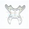 Aluminum Front Damper Plate For Arrma 1:8 KRATON 6S / OUTCAST 6S / NOTORIOUS 6S / TALION 6S / KRATON 6S V5 / NOTORIOUS 6S V5 / 1:7 FIRETEAM 6S Upgrades - 1Pc Set Gray Silver view 1