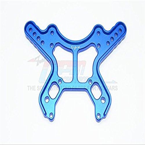 Aluminum Front Damper Plate For Arrma 1:8 KRATON 6S / OUTCAST 6S / NOTORIOUS 6S / TALION 6S / KRATON 6S V5 / NOTORIOUS 6S V5 / 1:7 FIRETEAM 6S Upgrades - 1Pc Set Blue