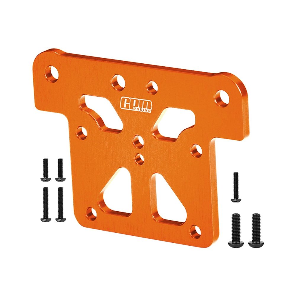 Aluminum Front Top Plate for Arrma 1:8 KRATON 6S / Outcast/Notorious/Typhon/Talion/KRATON V5 / Notorious V5 / 1:10 SENTON 6S Upgrades - Orange