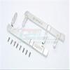 GPM For Traxxas TRX-4 Trail Defender Crawler Upgrade Parts Aluminum Side Steps - 1Pr Set Silver view 1