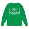 Distressed Ford Trucks Long Sleeve T-Shirt F150 American Pick Up Tee Green 3X-Large view 1