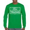 Distressed Ford Trucks Long Sleeve T-Shirt F150 American Pick Up Tee Green 3X-Large view 2