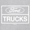 Distressed Ford Trucks Women's Long Sleeve T-Shirt F150 Grey Large view 4