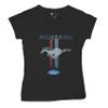 Ford Mustang Classic Women's V-Neck T-Shirt GT Cobra Boss 302 Mach 1 Black X-Large view 1