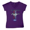 Ford Mustang Classic Women's V-Neck T-Shirt GT Cobra Boss 302 Mach 1 Purple X-Large view 1