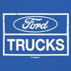 Distressed Ford Trucks Women's Long Sleeve T-Shirt F150 Royal Blue 3X-Large view 4