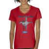 Ford Mustang Classic Women's V-Neck T-Shirt GT Cobra Boss 302 Mach 1 Red XX-Large view 2