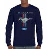 Ford Mustang Classic Long Sleeve T-Shirt GT Cobra Boss 302 Mach 1 Tee Navy Blue Small view 2