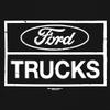 Distressed Ford Trucks Long Sleeve T-Shirt F150 American Pick Up Tee Black Medium view 4