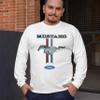 Ford Mustang Classic Long Sleeve T-Shirt GT Cobra Boss 302 Mach 1 Tee White Medium view 3
