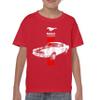 Ford Mustang 50 Years Women's Novelty T-Shrit GT Boss 302 Shelby Cobra Jet Tee Red Medium view 2