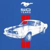 Ford Mustang 50 Years Women's Novelty T-Shrit GT Boss 302 Shelby Cobra Jet Tee Royal Blue Medium view 4