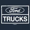 Distressed Ford Trucks Women's Long Sleeve T-Shirt F150 Navy Blue X-Large view 4