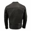 Milwaukee Leather Men's Leather Vented Scooter Jacket with Cool Tec (Black, Large) view 4
