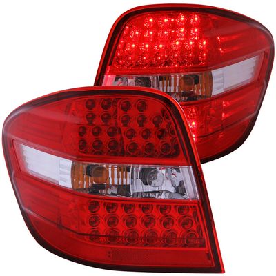 HEADLIGHTSDEPOT LED Tail Light Compatible with Mercedes-Benz ML CLASS ML350 ML500 ML63 AMG 2006-2009 Includes Left Driver and Right Passenger Side Tail Lights with Red and Clear Lens