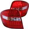 HEADLIGHTSDEPOT LED Tail Light Compatible with Mercedes-Benz ML CLASS ML350 ML500 ML63 AMG 2006-2009 Includes Left Driver and Right Passenger Side Tail Lights with Red and Clear Lens view 1