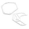 Assault Industries 101005SM0606 White 2" B2 Bomber Bezel Set view 1