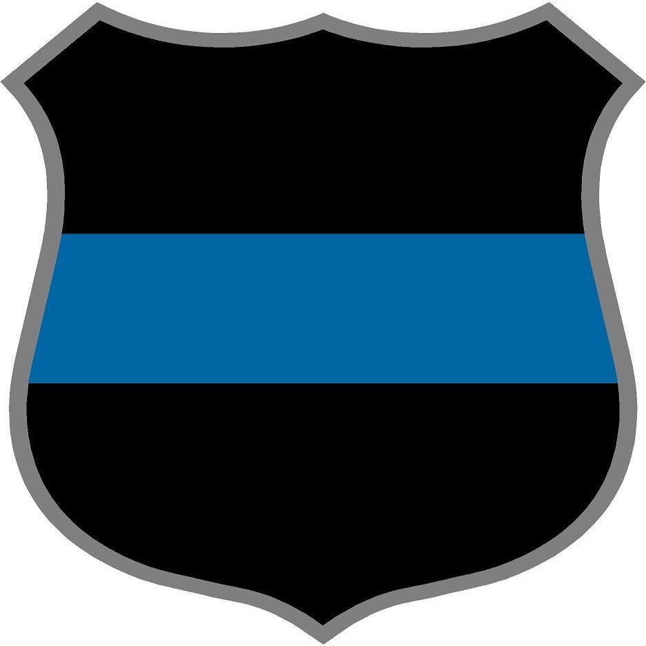Magnet 4" Police Shield Thin Blue Line Decal Police Officer Sheriff Dept Vinyl Magnetic Sticker