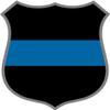 Magnet 4" Police Shield Thin Blue Line Decal Police Officer Sheriff Dept Vinyl Magnetic Sticker view 1