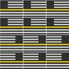 Magnet 12-2" Thin Yellow Line American Subdued Flag Decal Security USA Magnetic Sticker RL view 1